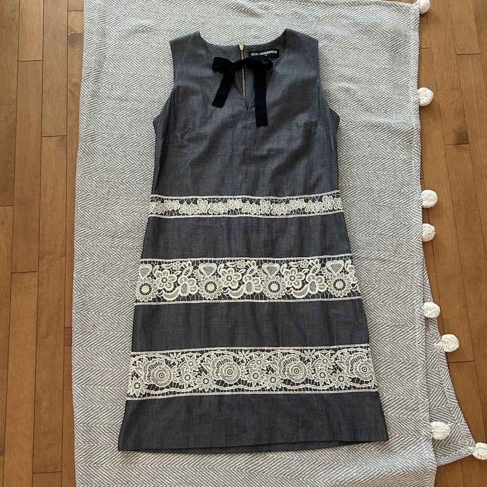 Karl Lagerfeld⎪Sleeveless shift dress